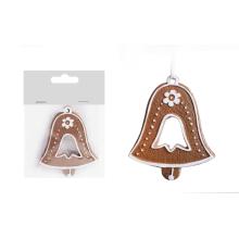 POLYRESINOVÝ ZÁVESNÝ PERNÍKOVÝ ZVON, V SÁČKU