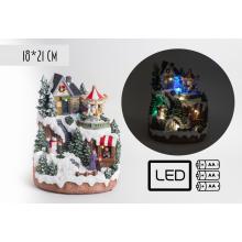 POLYRESINOVÁ DEDINA, LEDDEL, POHYBLIVÝ KOLOTOČ