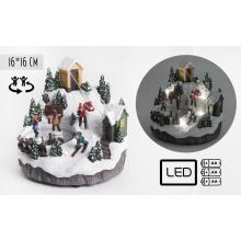 POLYRESINOVÝ LYŽIARSKY SVAH S LED, PRE KORČULIAROV