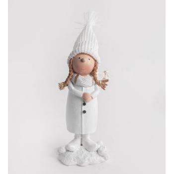 DIEVČA Z POLYRESINU, STOJACE, BIELE