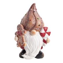 POLYRESINOVÁ BRADA S PERNÍKOVOU FIGÚRKOU, HNEDOČERVENÁ