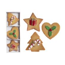 PERNÍKOVÁ OZDOBA Z POLYRESINU, SADA 3 KUSOV