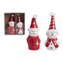 POLYRESINOVÝ SNEHULIAK, SADA 2 KS, ČERVENÝ A BIELY