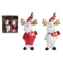 POLYRESINOVÝ SOB, SADA 2 KUSOV, ČERVENÝ A BIELY