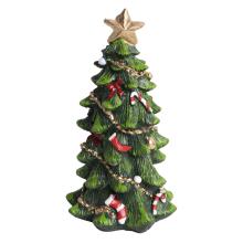 POLYRESINOVÝ VIANOČNÝ STROMČEK ZDOBENÝ ZLATOU HVIEZDOU