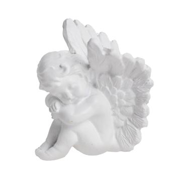POLYRESINOVÝ ANJEL, SPIACI, BIELY
