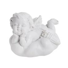 POLYRESINOVÝ ANJEL, BRUCHO V OBLAKOCH, BIELY