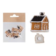 PERNÍKOVÁ CHALÚPKA Z POLYRESINU, SADA 6 KUSOV, SAMOLEPIACA