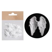 POLYRESINOVÉ ANJELSKÉ KRÍDLO, SADA 4 KUSOV, BIELA