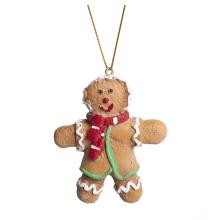 POLYRESINOVÝ ZÁVESNÝ PERNÍK, CHLAPEC, HNEDÝ