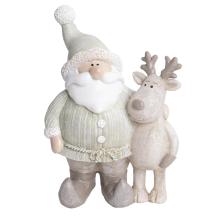 POLYRESINOVÝ SANTA CLAUS SO SOBOM, ZELENÝ