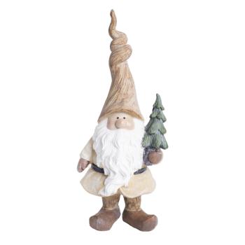 POLYRESINOVÝ TRPASLÍK, BOROVICOVÉ DREVO, V SKRUTKOVACOM UZÁVERE, KRÉMOVO HNEDÝ