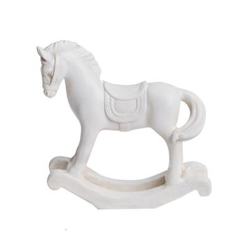 HOJDACIE KRESLO Z POLYRESINU, BIELE