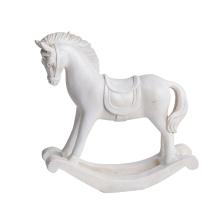 HOJDACIE KRESLO Z POLYRESINU, BIELE