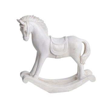 HOJDACIE KRESLO Z POLYRESINU, BIELE