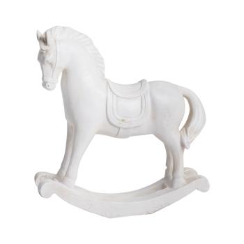 HOJDACIE KRESLO Z POLYRESINU, BIELE