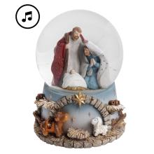 POLYRESINOVÁ SNEHOVÁ GUĽA, HUDOBNÁ, SVÄTÁ RODINA