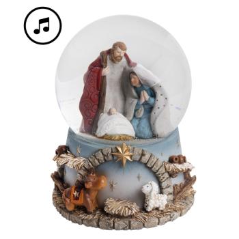 POLYRESINOVÁ SNEHOVÁ GUĽA, HUDOBNÁ, SVÄTÁ RODINA