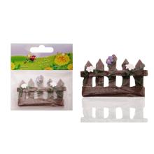 POLYRESINOVÝ PLOT S KVETOM, HNEDÝ