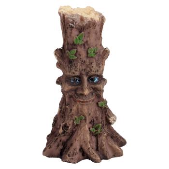 POLYRESINOVÝ KMEŇ STROMU, USMIEVAVÝ, HNEDÝ