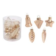 SADA VIANOČNÝCH DEKORÁCIÍ V PVC KRABICI, 10 KUSOV, BROSKYŇA