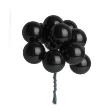 SADA SKLENENÝCH VIANOČNÝCH OZDÔB V PVC KRABICI, 72 KUSOV, LESKLÁ, ČIERNA