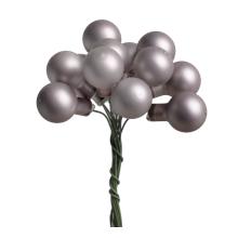 SADA SKLENENÝCH VIANOČNÝCH OZDÔB V PVC KRABICI, 144 KUSOV, MATNÝ DYM