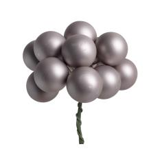 SADA SKLENENÝCH VIANOČNÝCH OZDÔB V PVC KRABICI, 72 KUSOV, MATNÝ DYM