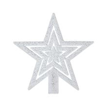 VIANOČNÁ ČIPKOVANÁ HVIEZDA, BIELY LESK