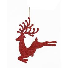 VIANOČNÁ OZDOBA SO ZÁVESOM, ZÁZRAČNÝ JELEŇ, ČERVENÁ