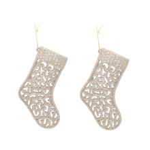 SADA VIANOČNÝCH DEKORÁCIÍ SO ZÁVESOM, 2 KUSY, ZLATÝ LESK