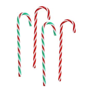 SADA VIANOČNÝCH OZDÔB, 4 KUSY, ČERVENÁ BIELA ZELENÁ