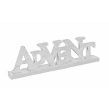 DREVENÝ ADVENTNÝ NÁPIS, STOJACI, BIELY
