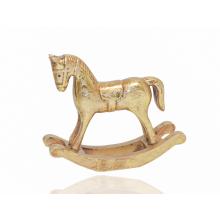 DEKOR DREVENÉ HOJDACIE KRESLO, STAROŽITNÉ, ZLATÉ