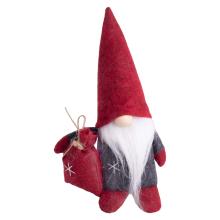 DEKOR PLSTENÉ FÚZY NA NOS S VRECKOM, BORDOVO-ČIERNE