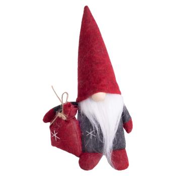 DEKOR PLSTENÉ FÚZY NA NOS S VRECKOM, BORDOVO-ČIERNE