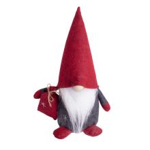 DEKOR PLSTENÉ FÚZY NA NOS S VRECKOM, BORDOVO-ČIERNE