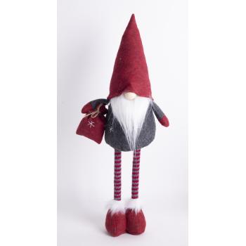 DEKOR PLSTENÉ FÚZY NA NOS S VRECKOM, STOJACE, BORDOVO-ČIERNE