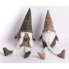 DEKOR PLSTENÉ FÚZY S VISIACIMI NOHAMI, HNEDO-ZELENÉ