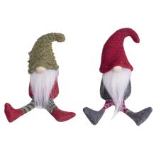 DEKORATÍVNE TEXTILNÉ FÚZY SO ZÁVESNÝMI NOŽIČKAMI, ČERVENO-ZELENÉ