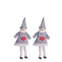 DEKORÁCIA ZÁVESNÁ PLSŤ CHLAPEC ALEBO DIEVČA, SIVO-BIELA