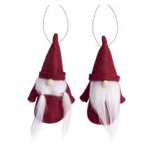 ZÁVESNÝ DEKOR PLSTENÉ FÚZY CHLAPCA ALEBO DIEVČAŤA, BORDOVÁ FARBA