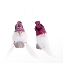 DEKOR ZÁVESNÝ ZAMATOVÝ CHLAPČENSKÝ ALEBO DIEVČENSKÝ FÚZIK, SIVO-BORDOVÝ