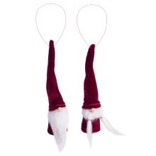 OZDOBNÉ ZAMATOVÉ FÚZY CHLAPCA ALEBO DIEVČAŤA S VÍNOVOU ČIAPKOU