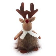 TEXTILNÝ SOB, SEDIACI, CHLPATÝ, BIELY ŠÁL