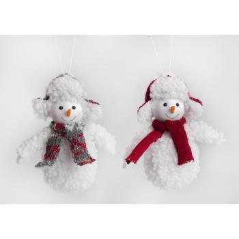 TEXTILNÝ ZÁVESNÝ SNEHULIAK V KAPUCNI A ŠÁLE