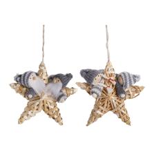 SLAMENÁ OZDOBA, SO ZAVESENÍM, 2DETSKÉ ALEBO BRADATÉ, SIVOBIELE