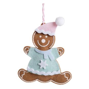 PLSTENÉ ZÁVESNÉ, V MEDOVEJ ČIAPKE, TYRKYSOVEJ A RUŽOVEJ FARBE