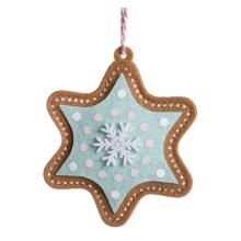 PLSTENÁ ZÁVESNÁ HVIEZDA, PERNÍKOVÁ, TYRKYSOVÁ