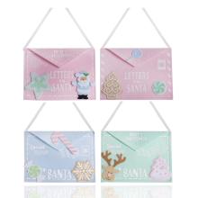 PLSTENÁ OBÁLKA NA ZAVESENIE, "LETTERS TO SANTA", TYRKYSOVÁ A RUŽOVÁ